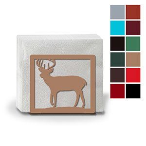 621111 - Deer and Trees Metal Napkin or Letter Holder - Choose Color