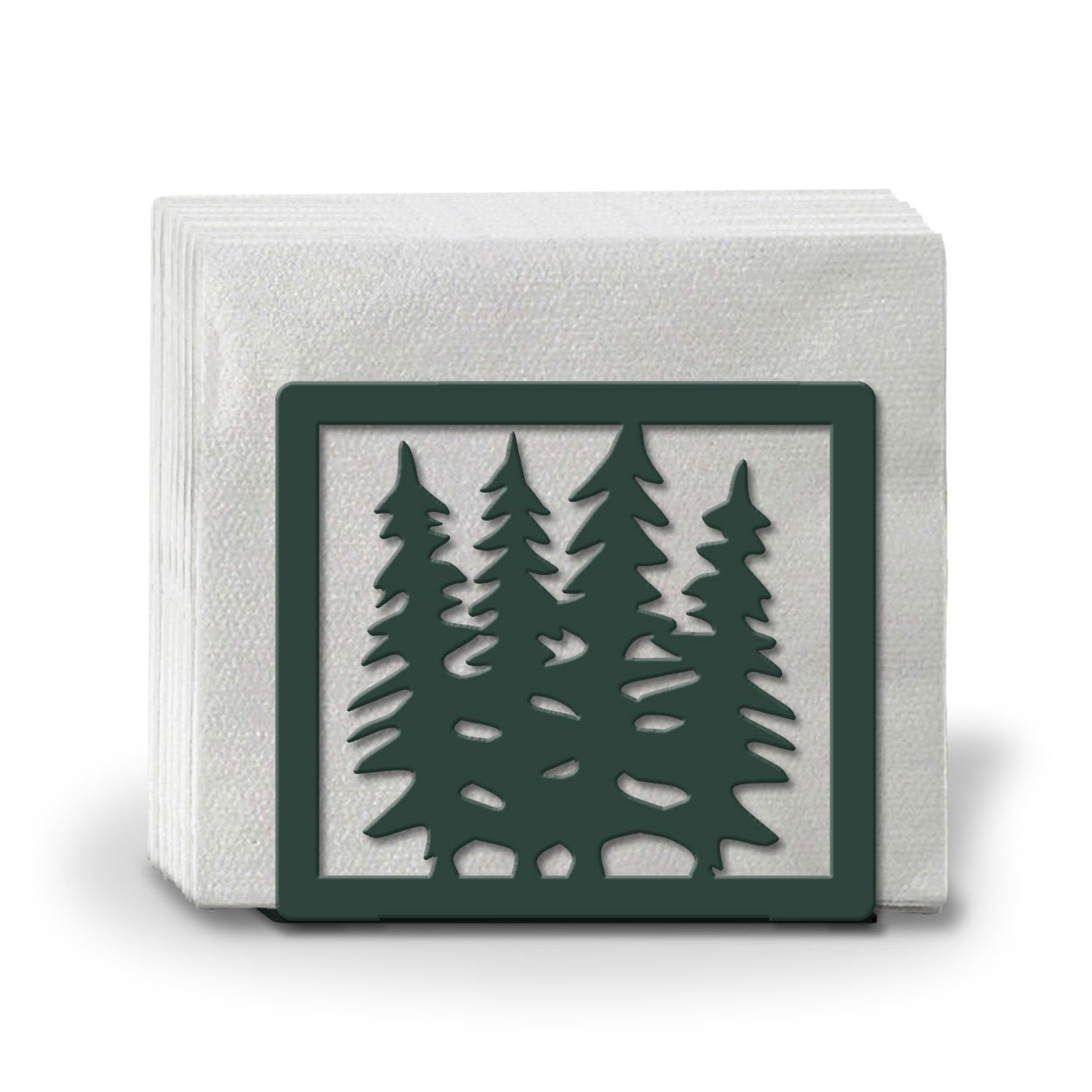 621116 - Moose and Trees Metal Napkin Holder - Choose Color