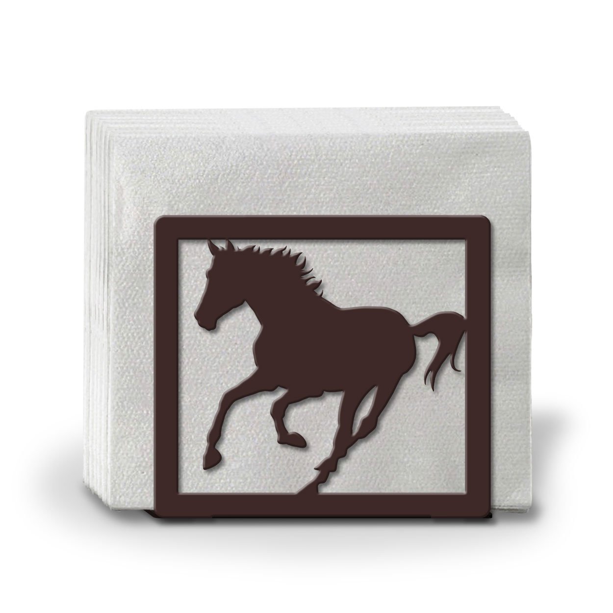 621118 - Running Horse Metal Napkin or Letter Holder - Choose Color