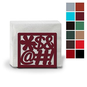 621123 - Swear Word Metal Napkin or Letter Holder - Choose Color
