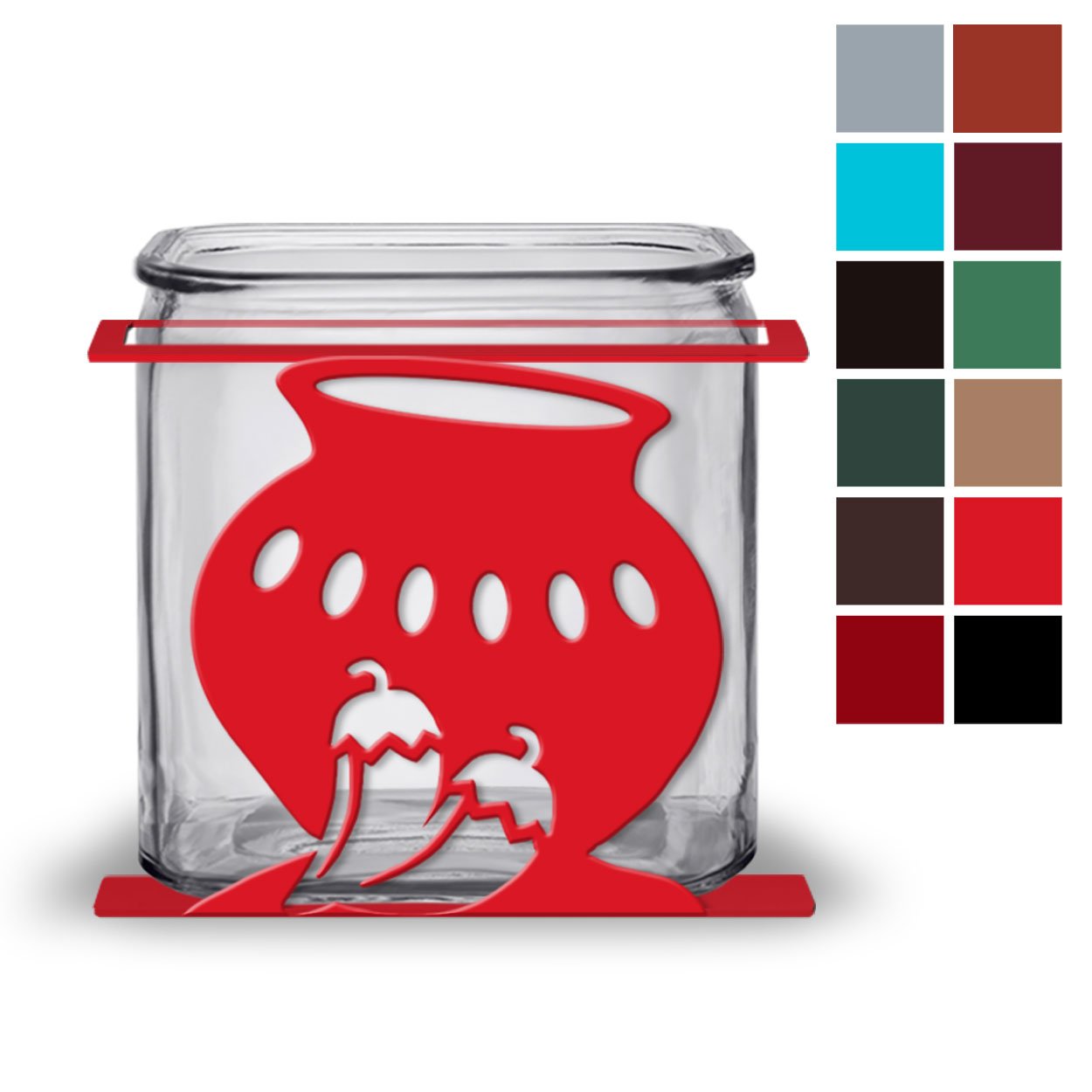 621282 - Chili Pot Design Kitchen Utensil Holder - Choose Color