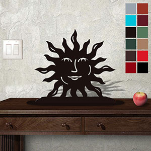623015 - Tabletop Art - 18in x 17in - Happy Sun - Choose Color