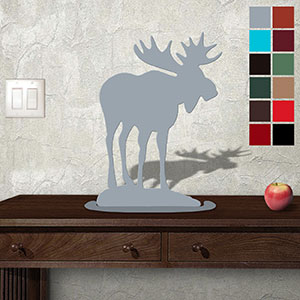 623413 - Tabletop Art - 13in x 18in - Moose - Choose Color