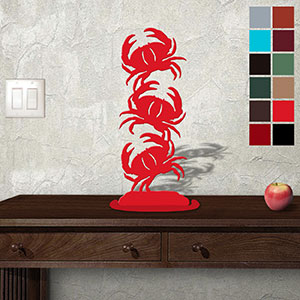 623419 - Tabletop Art - 7in x 18in - Crabs - Choose Color