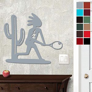625033 - 18 or 24in Wall Art Kokopelli Tennis Cactus Choose Color