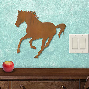 625037S - Horse 12-inch Metal Wall Art