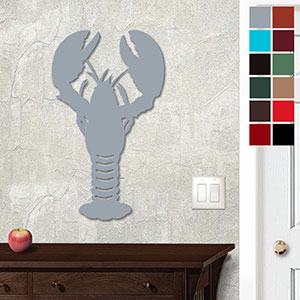 625407 - 18 or 24in Metal Wall Art - Lobster - Choose Color