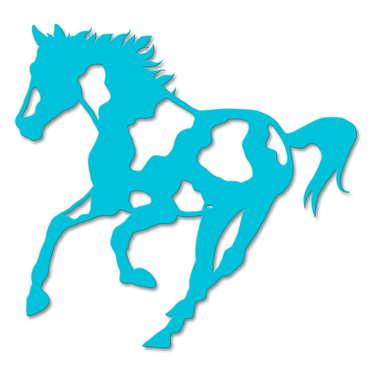 625416 - 18 or 24in Metal Wall Art - Paint Pony - Choose Color