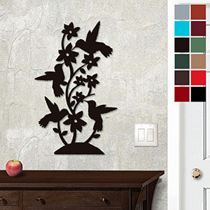 625420 - 18 or 24in Wall Art - Hummingbird Scene - Choose Color