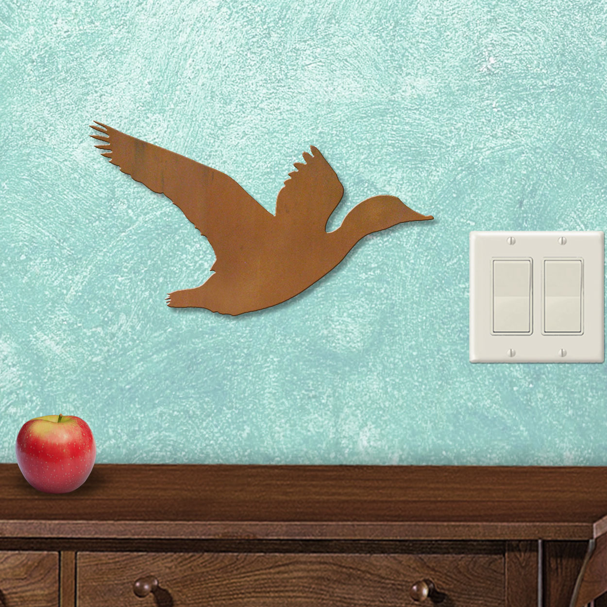 625469S - Flying Duck 2 Lodge Decor Small 12in Wall Art - Choose Color