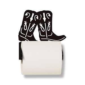 626005 - Cowboy Boots Metal Toilet Paper Holder - Choose Color