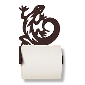 626009 - C-Shaped Gecko Metal Toilet Paper Holder - Choose Color