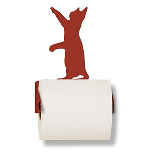 626401 - Reaching Cat Metal Toilet Paper Holder - Choose Color