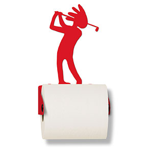 626414 - Golfing Kokopelli Metal Toilet Paper Holder - Choose Color