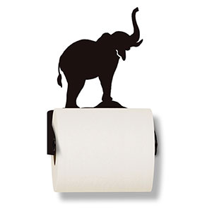 626426 - Elephant Metal Toilet Paper Holder - Choose Color
