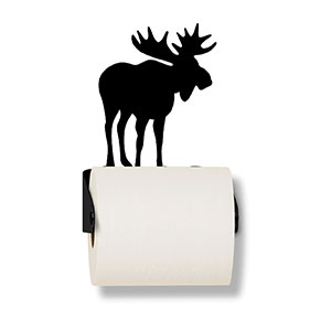 626465 - Lodge Moose Metal Toilet Paper Holder - Choose Color
