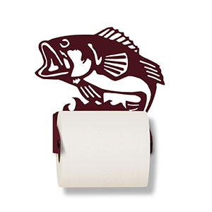 626472 - Jumping Bass Metal Toilet Paper Holder - Choose Color