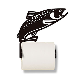 626473 - Jumping Trout Metal Toilet Paper Holder - Choose Color