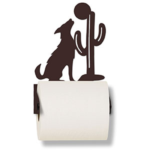626474 - Coyote and Cactus Metal Toilet Paper Holder - Choose Color