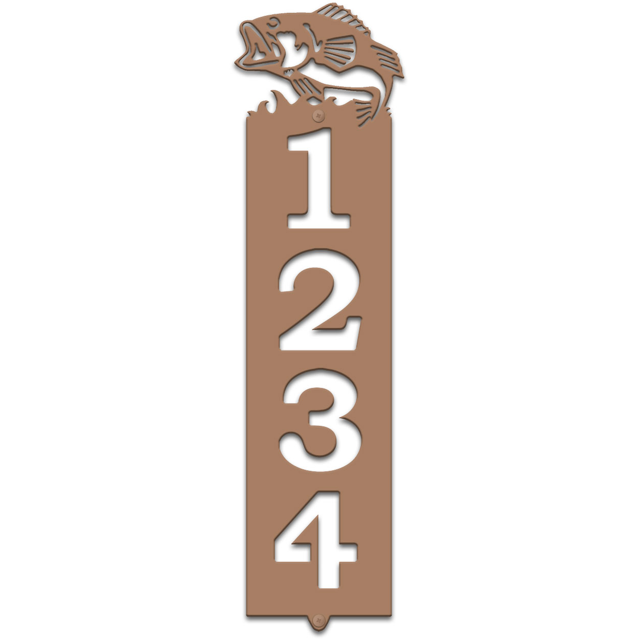 635004 - Bass Cut Outs Four Digit Address Number Plaque