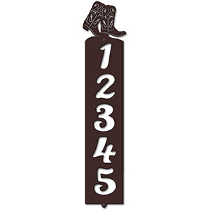 635035 - Boots Cut Outs Five Digit Address Number Plaque