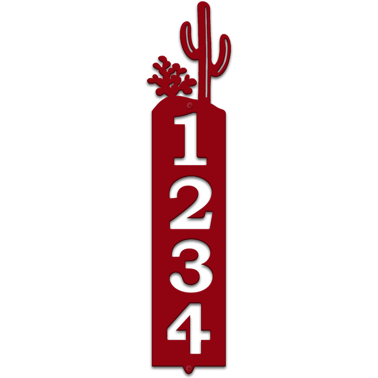 635044 - Cactus Cut Outs Four Digit Address Number Plaque