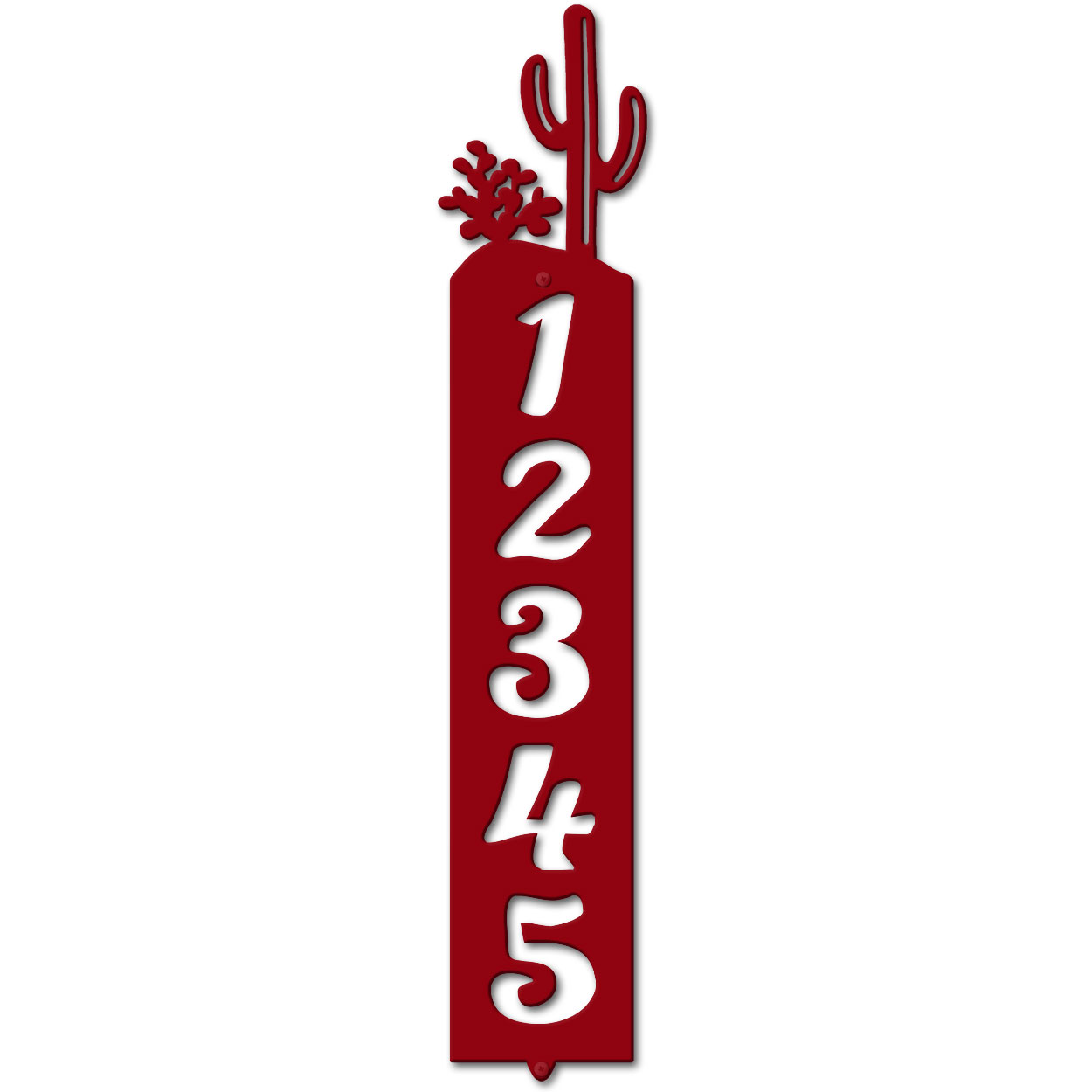 635045 - Cactus Cut Outs Five Digit Address Number Plaque