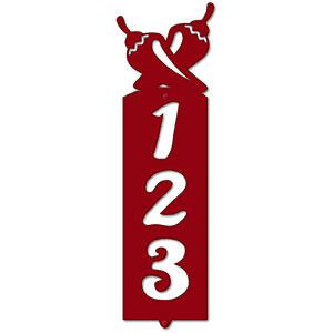635073 - Chilies Cut Outs Three Digit Address Number Plaque