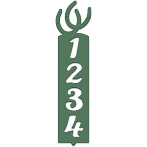 635344 - Horseshoes Cut Outs Four Digit Address Number Plaque