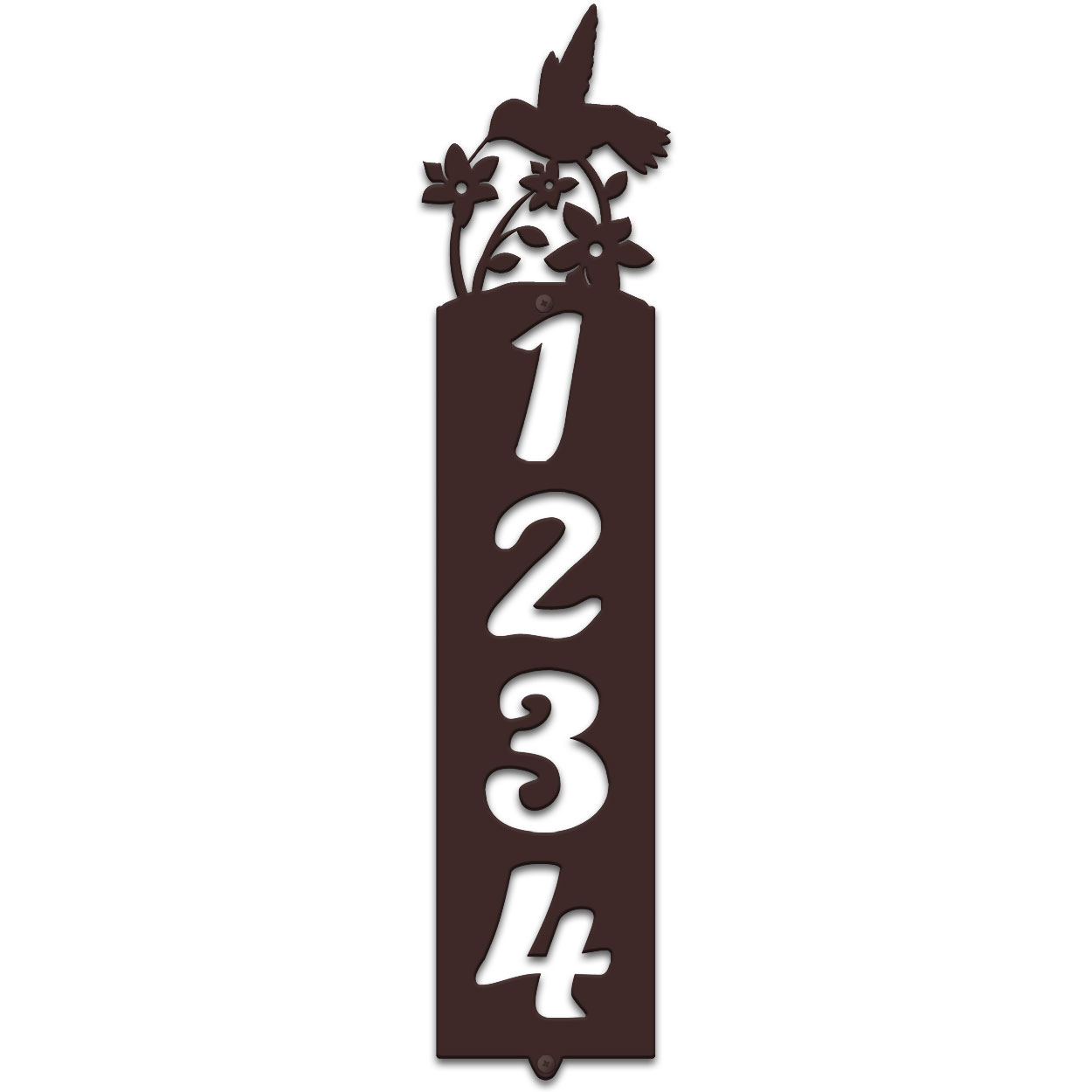 635354 - Hummingbird Cut Outs Four Digit Address Number Plaque