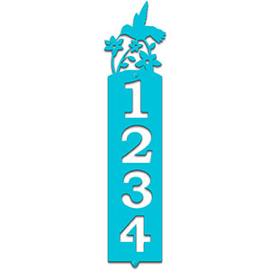 635354 - Hummingbird Cut Outs Four Digit Address Number Plaque