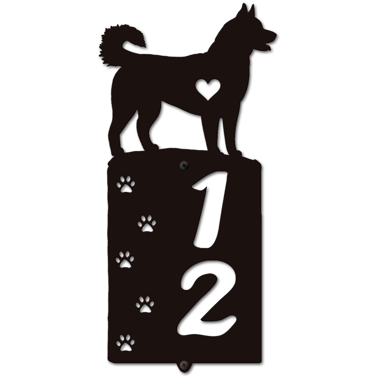 636242 - Husky Cut-Outs Two Digit Address Number Plaque - Choose Size and Color