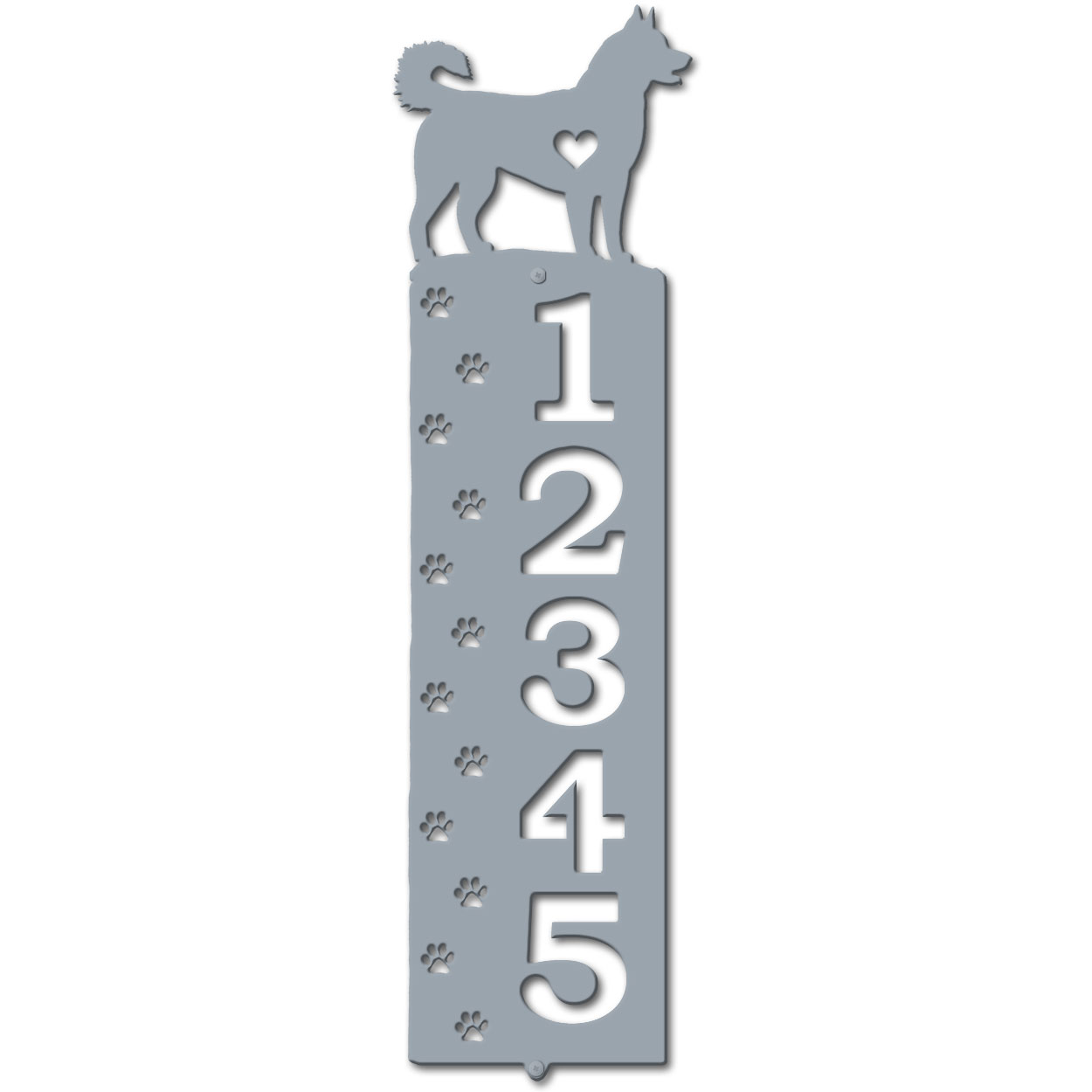 636245 - Husky Cut-Outs Five Digit Address Number Plaque - Choose Size and Color