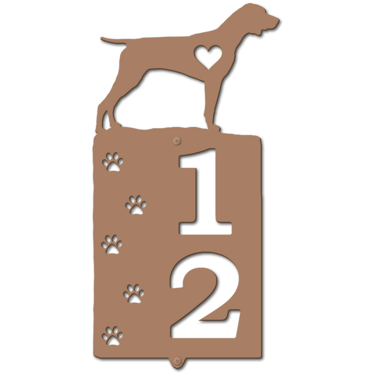 636282 - Pointer Cut Outs Two Digit Address Number Plaque
