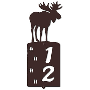 636382 - Moose Tracks Cut Outs Two Digit Address Number Plaque