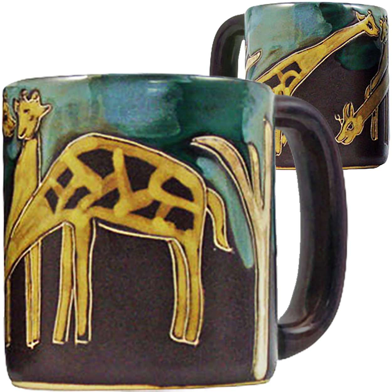 510B4 - Mara Stoneware Mug 16oz Giraffes