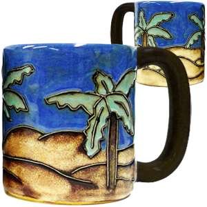 215897 - 510N6 - Mara Stoneware Mug 16oz Desert Palms
