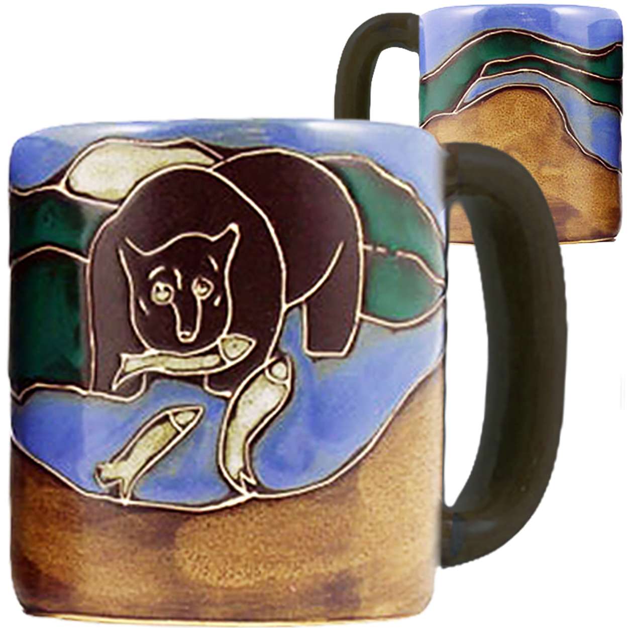 510P9 - Mara Stoneware Mug 16oz Grizzly Bear