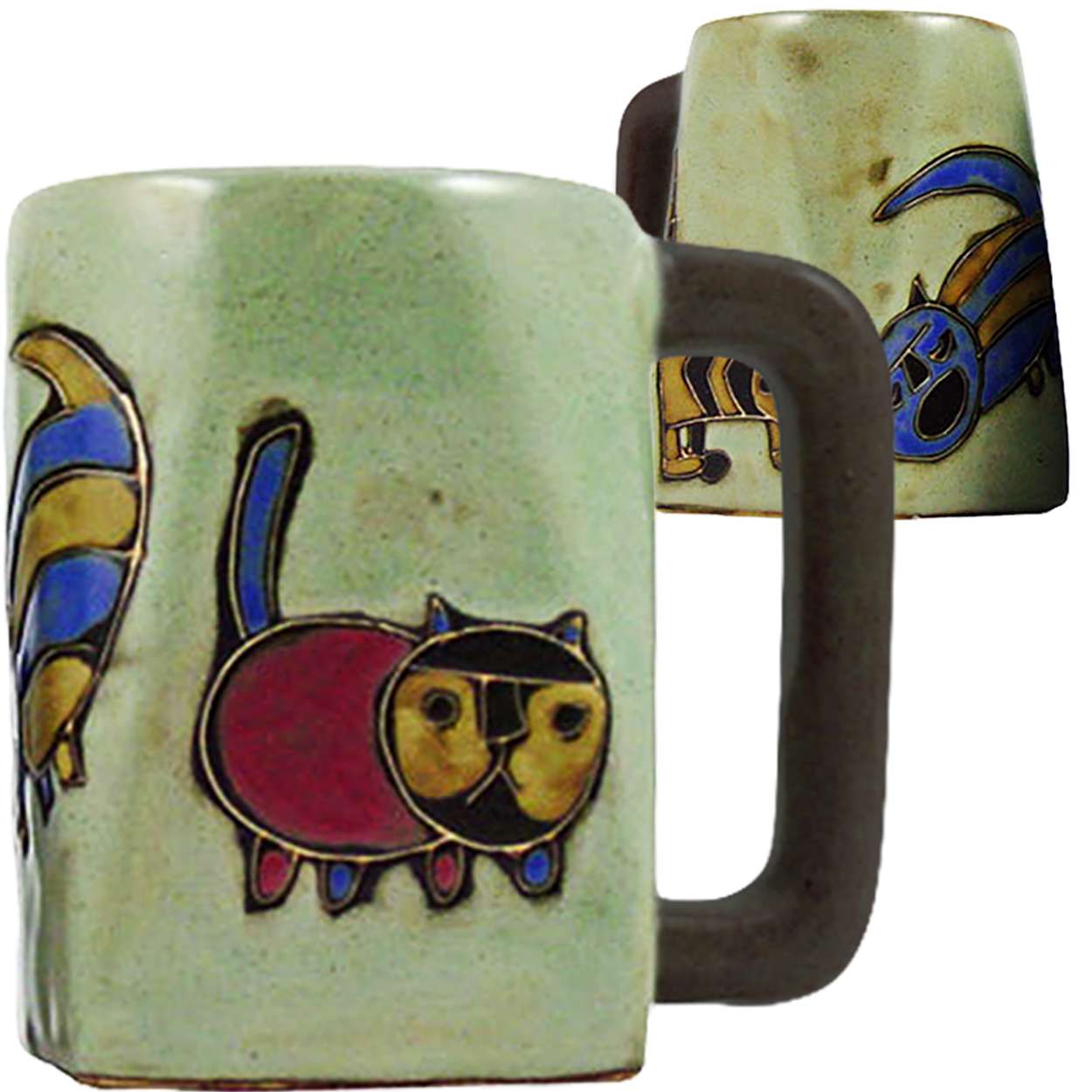 511S7 - Mara Stoneware Mug 12oz Square Cats