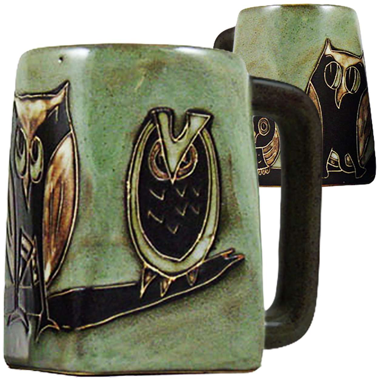511S8 - Mara Stoneware Mug 12oz Square Owls