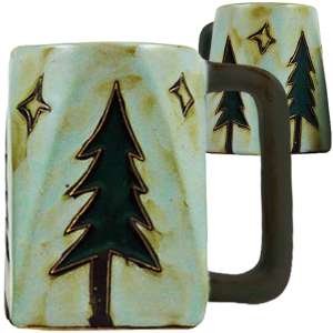 216265 - 511T1 - Mara Stoneware Mug 12oz Square Pine Tree