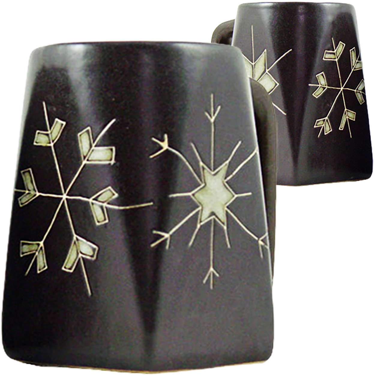 511X2 - Mara Stoneware Mug 12oz Square Snowflake