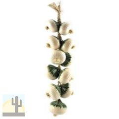 111055 - Ceramic White Onion Decorative Hanging Ristra