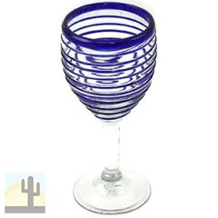 116139 - Blown Wine Glass With Clear Base - 9oz - Spiral Grip 116139