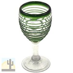 116149 - Blown Wine Glass With Clear Base - 9oz - Spiral Grip 116149