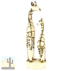 119089 - 119089 - 20in Giraffe Family Burnt Wood Carving