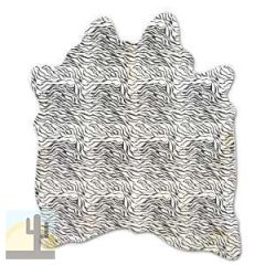 322305-12416 - Baby Zebra Print on Off-White Cowhide No. 12416