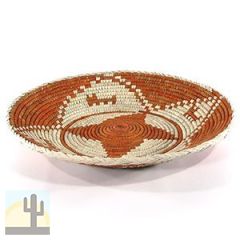 140259 - 13.5in W x 2.5in H Shallow Woven Bowl Basket - Flower Animals 3