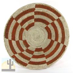 140260 - 13.5in W x 2.5in H Shallow Woven Bowl Basket - Broken Circles