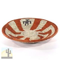 140262 - 13.5in W x 2.5in H Shallow Woven Bowl Basket - Man in Maze 2